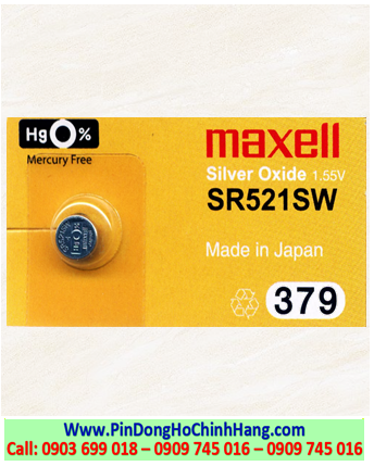 Pin 379; Pin đồng hồ Maxel SR521SW 